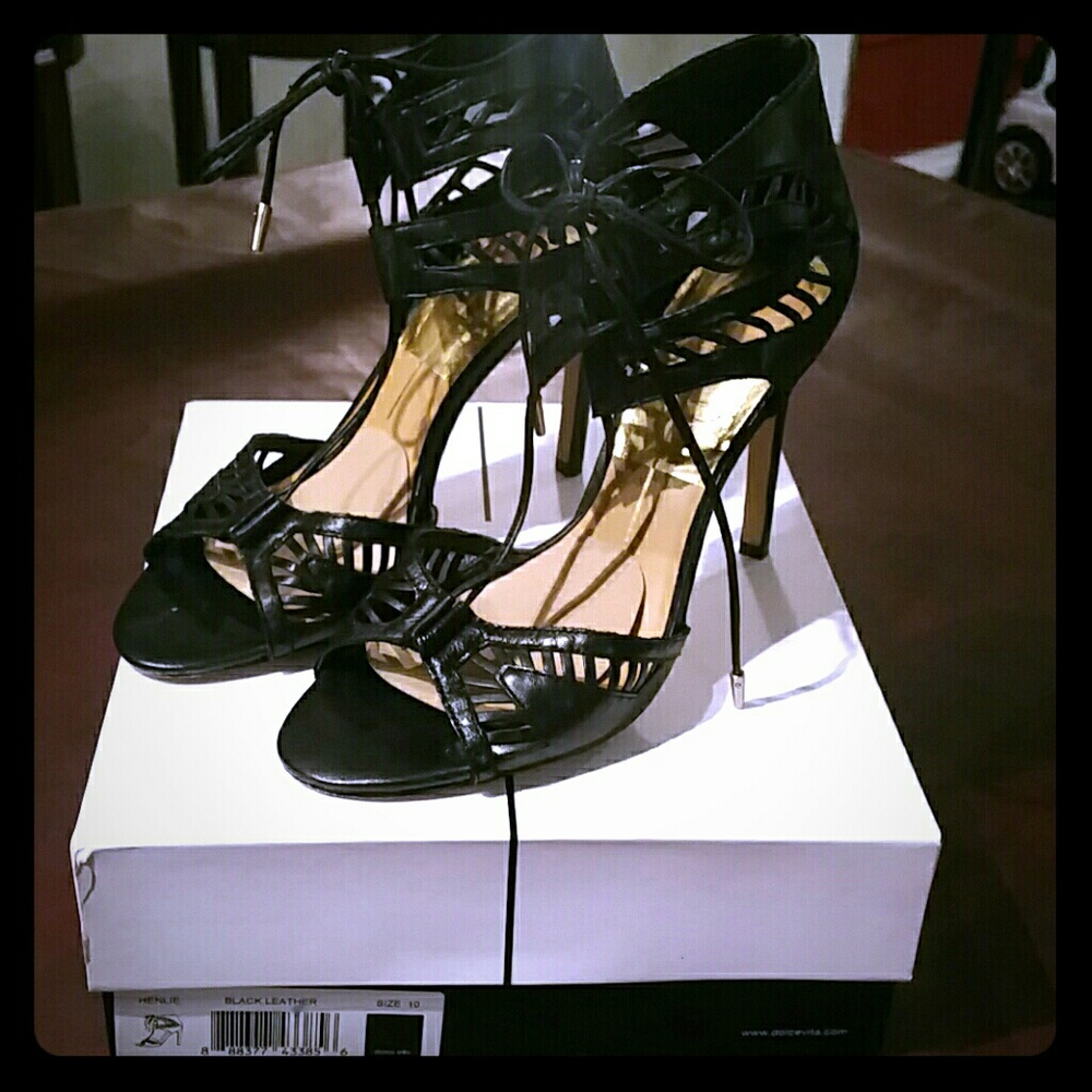 Leather Ankle High Sandals